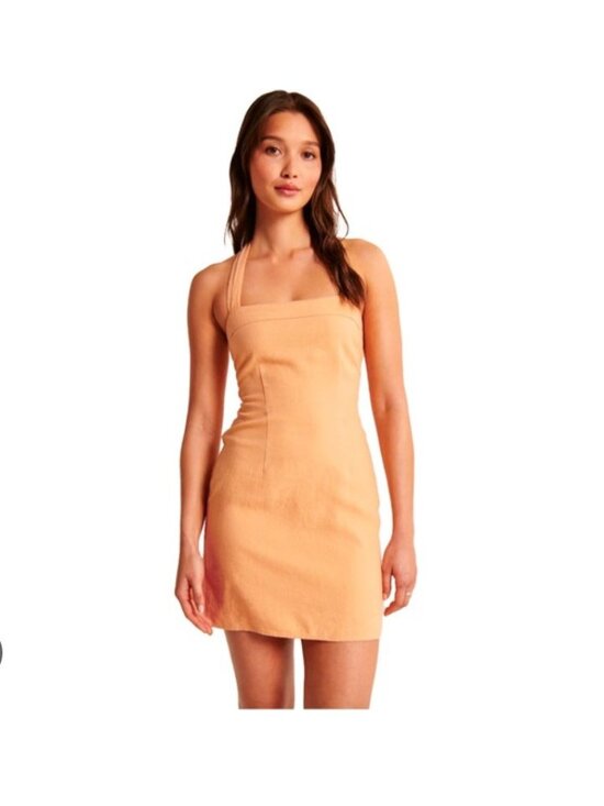 Abercrombie & Fitch Dresses & Skirts - Abercrombie & Fitch Dress Womens Medium Petite Orange Slip Mini